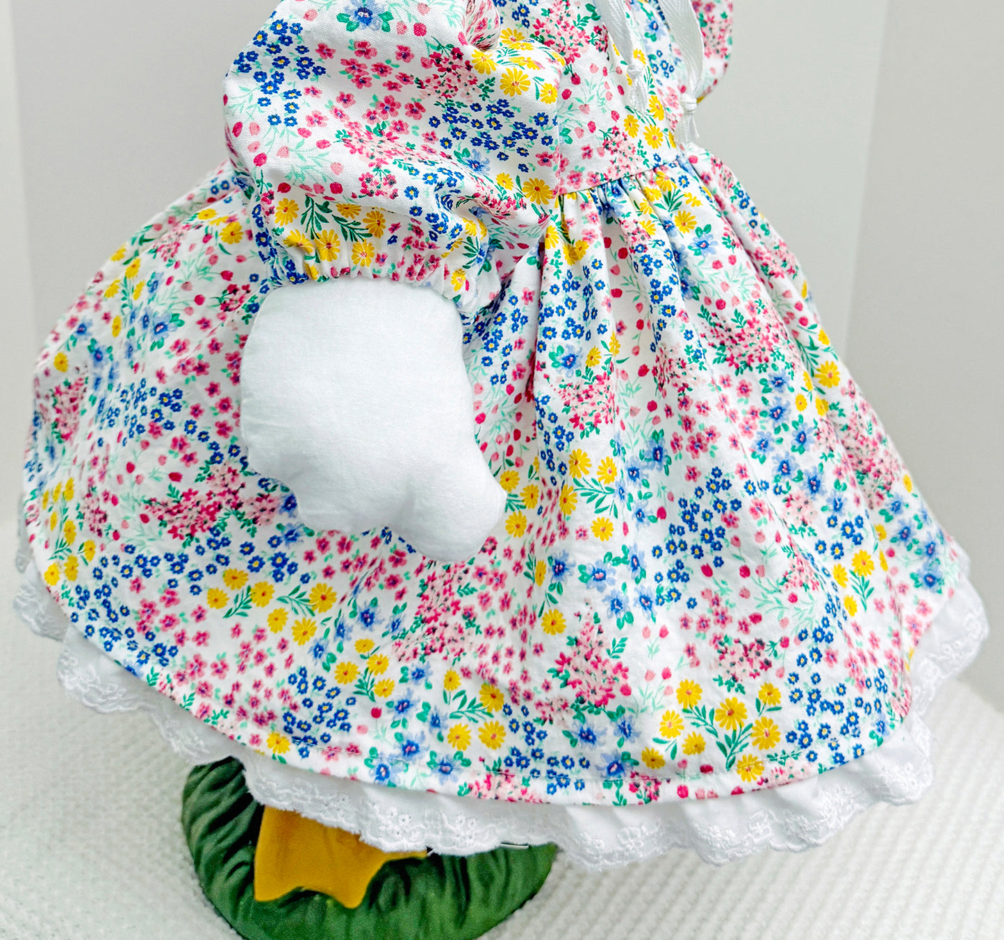 28 Inch Porch Goose Dress, Bonnet and Wings. PAPER Sewing Pattern