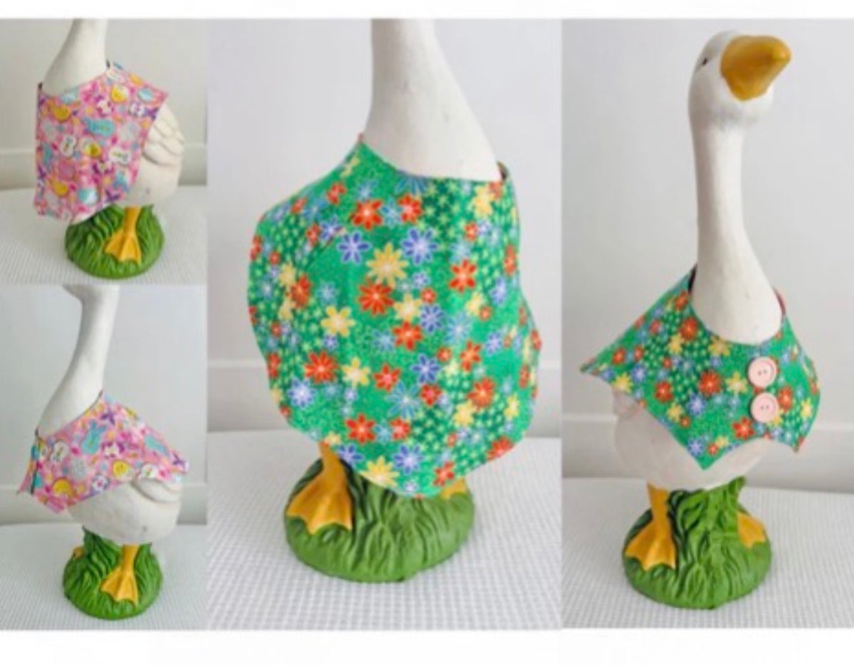 17-21" easter and spring floral vest Porch Goose Vest