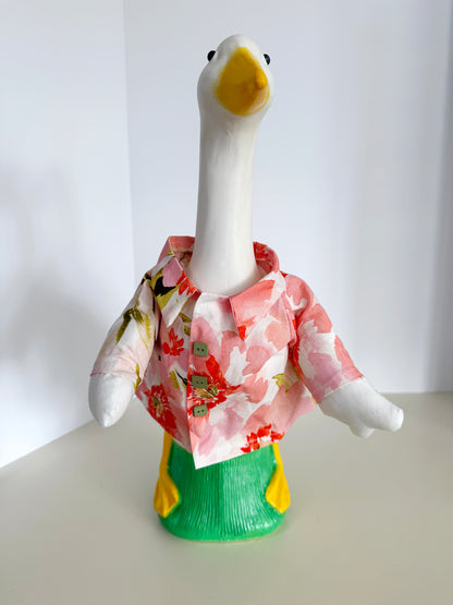 17" Goose Tropical Flower Shirt