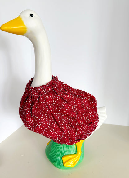 17" Goose Red Dress and Reversible Collar