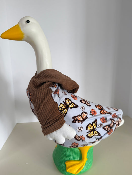 17" Goose Butterfly and Brown