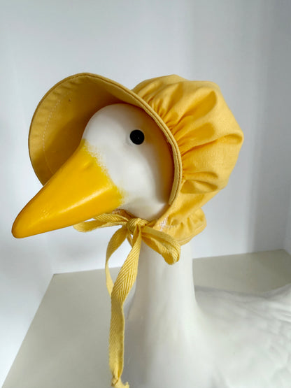 17" Goose Bonnet Butter Yellow