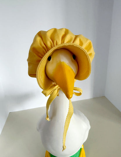 17" Goose Bonnet Butter Yellow