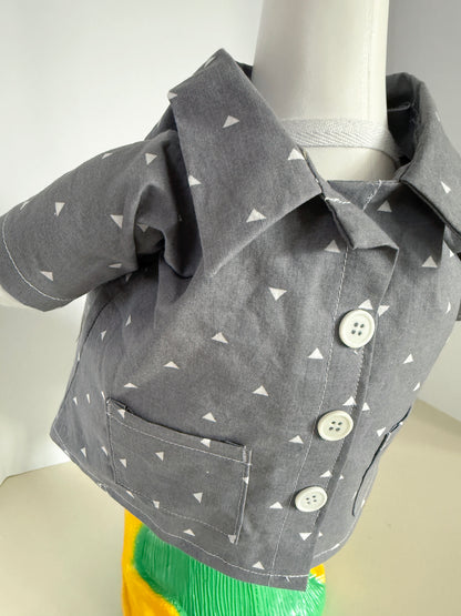 23" Goose Grey Collared Shirt