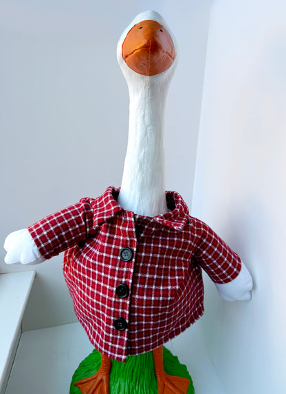 28" Goose Red Plaid Flannel shirt