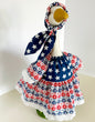23" Goose Patriotic Dress and Head Scarf