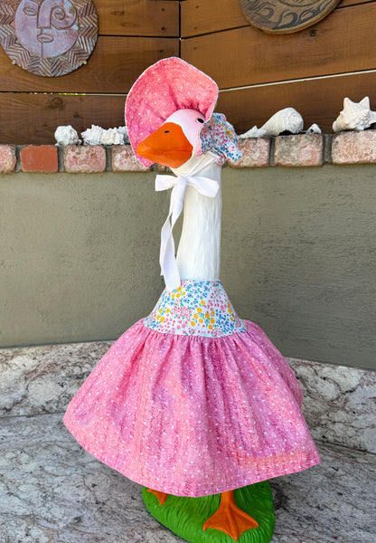 28" Daisy Goose Dress and Bonnet - Digital Sewing Pattern