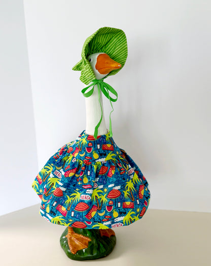17" Daisy Goose Dress and Bonnet - Digital Sewing Pattern