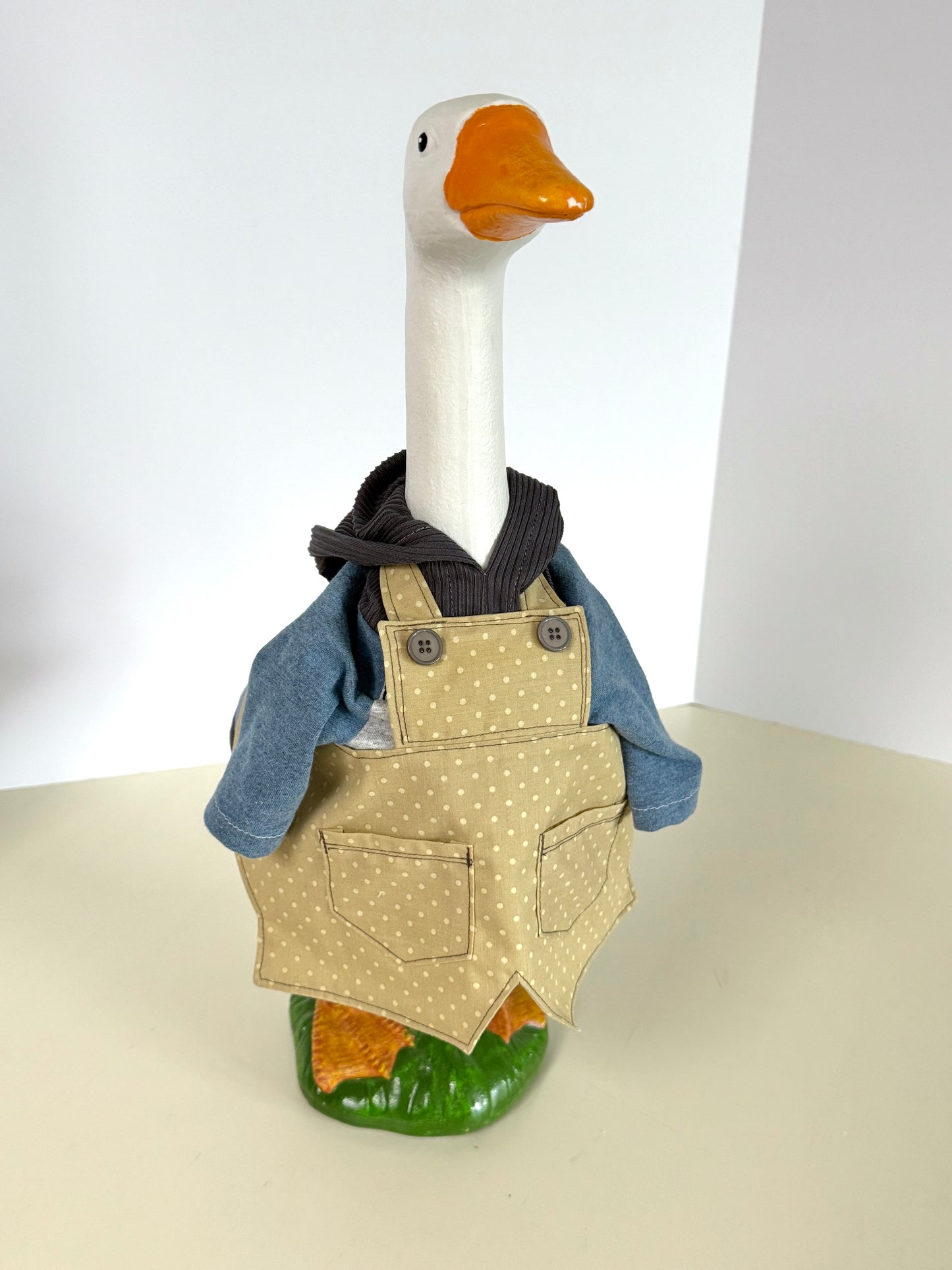 17" or 19" " Goose Overalls Tan Dot