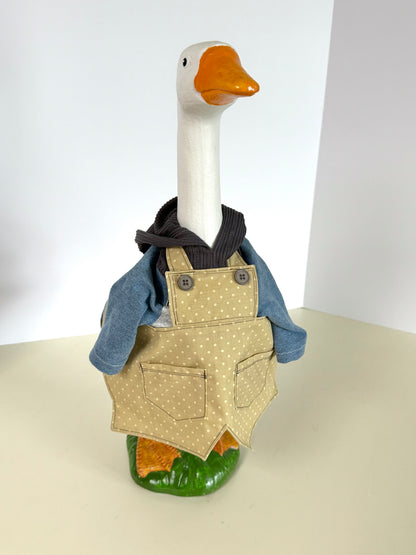 17" or 19" " Goose Overalls Tan Dot