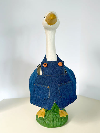 23" Goose Overalls Denim Blue Jeans