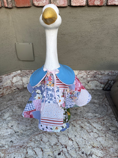 23" Porch Goose Basic Dress and Collar - Digital Sewing Pattern