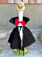 23" Porch Goose Dracula Costume Cape & Bow Tie - Digital Sewing Pattern