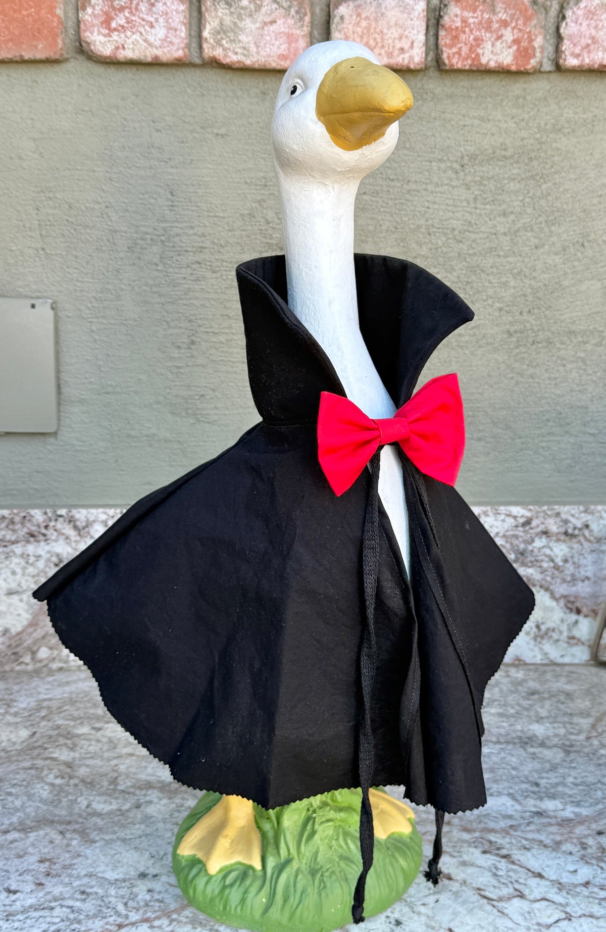 23" Porch Goose Dracula Costume Cape & Bow Tie - Digital Sewing Pattern