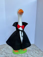28”  Dracula cape and bow tie - porch goose