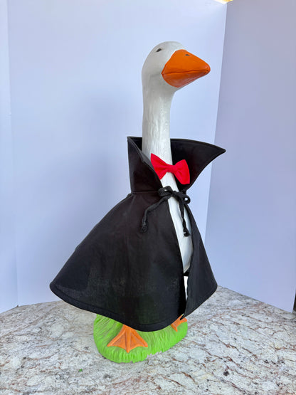 28”  Dracula cape and bow tie - porch goose