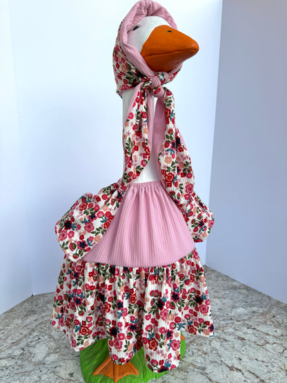 28” knit dress and head scarf - porch goose