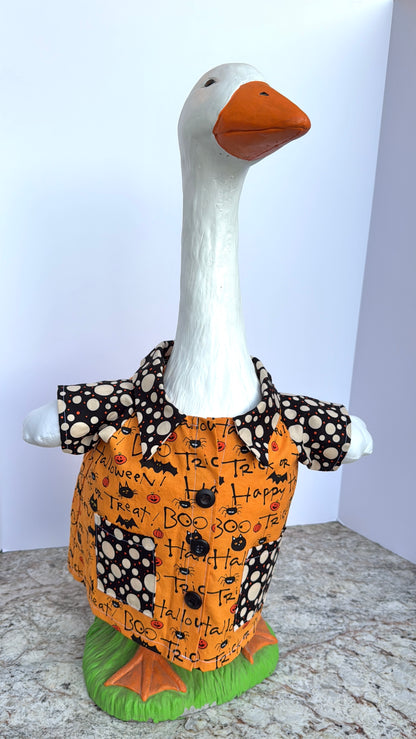 28”  Halloween print- porch goose