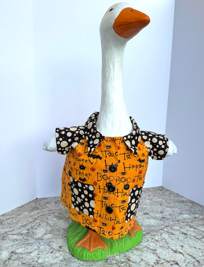 28”  Halloween print- porch goose