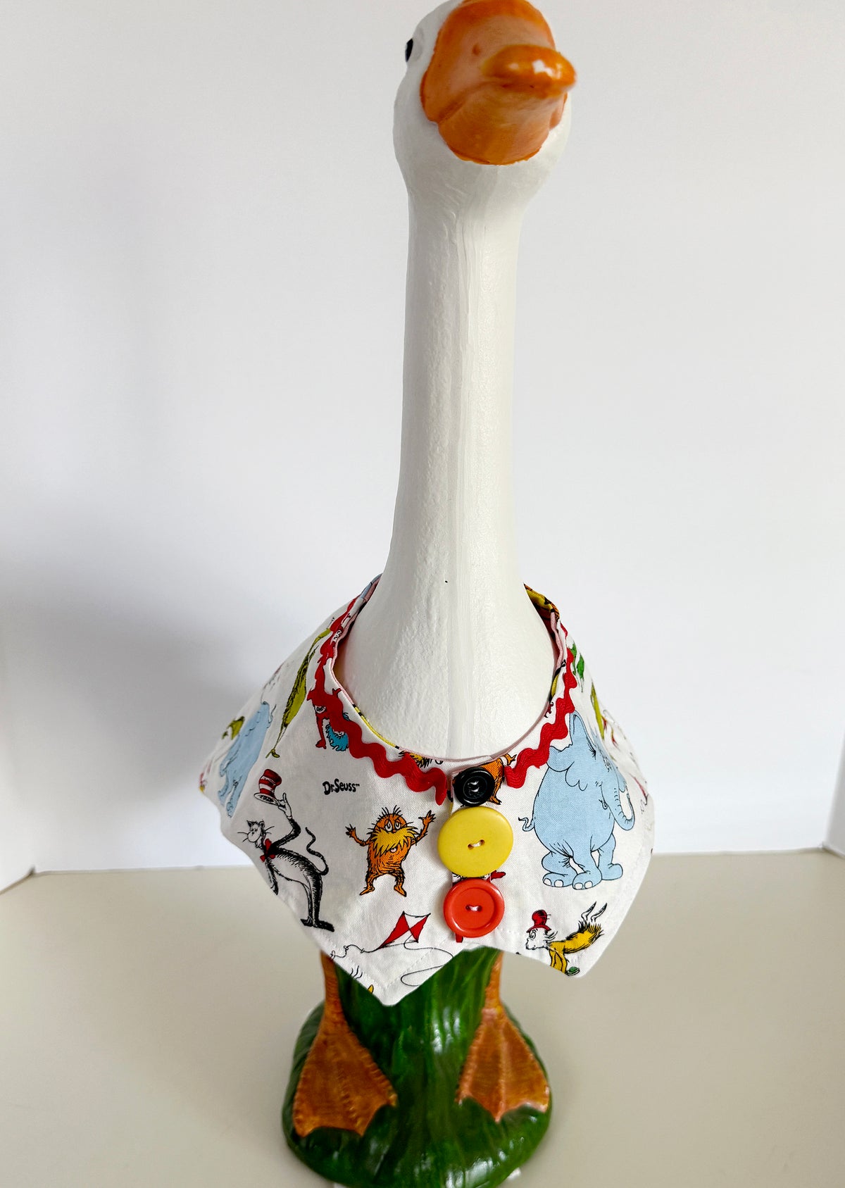 17-21" Dr Seuss and Smiley Face Porch Goose Vest