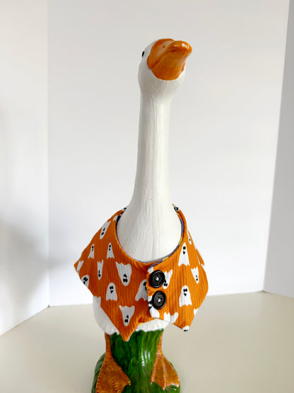 17-21"   Halloween reversible Vest Porch Goose