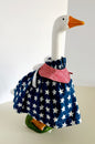 17-21" Blue Star Dress and Reversible Colalr Porch Goose