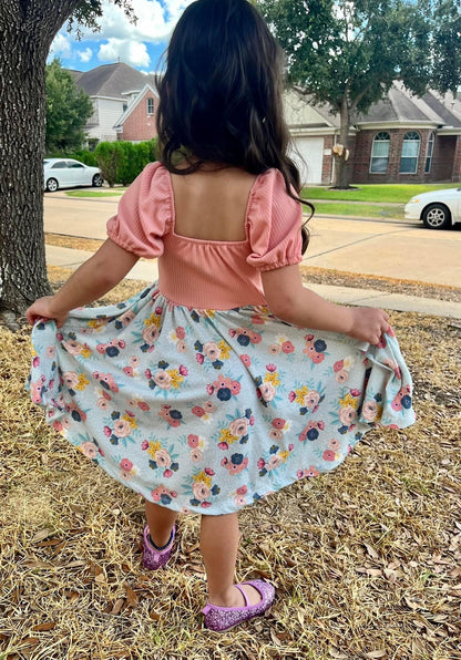 Angel Dress - Square Neck, twirly Knit Dress - Digital PDF Sewing Pattern