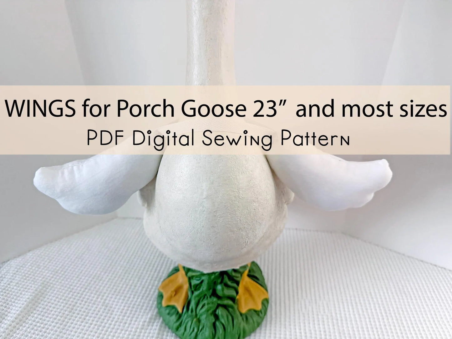 23 inch Goose Wings. Digital Sewing Pattern