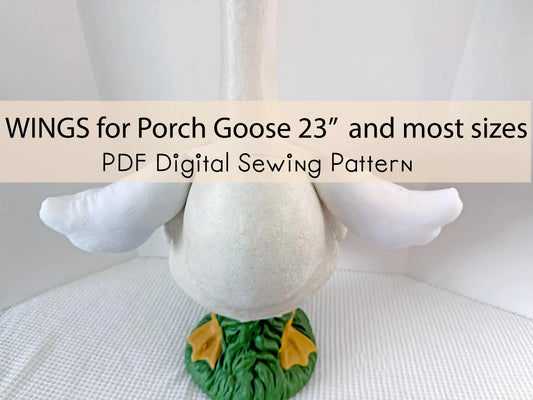 23 inch Goose Wings. Digital Sewing Pattern