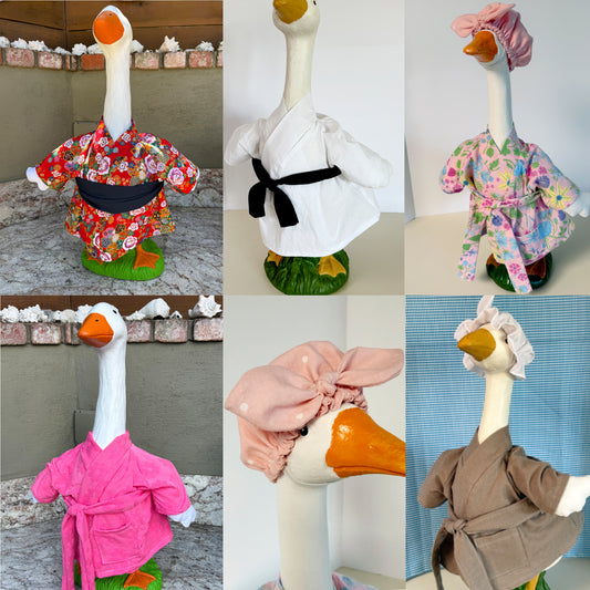28"Goose Bathrobe and Cap - Digital Sewing Pattern