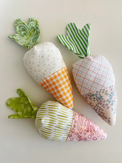 Fabric Carrot - Easter Gift Basket or Decor - Digital Sewing Pattern