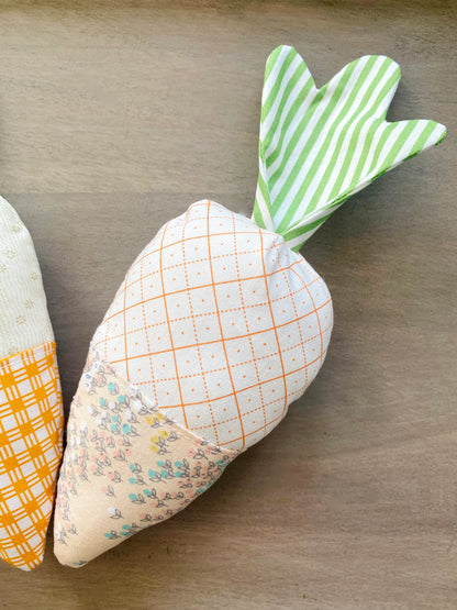 Fabric Carrot - Easter Gift Basket or Decor - Digital Sewing Pattern