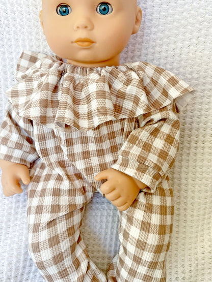 Bitty Baby Doll Boho Playsuit Romper - Digital PDF Sewing Pattern