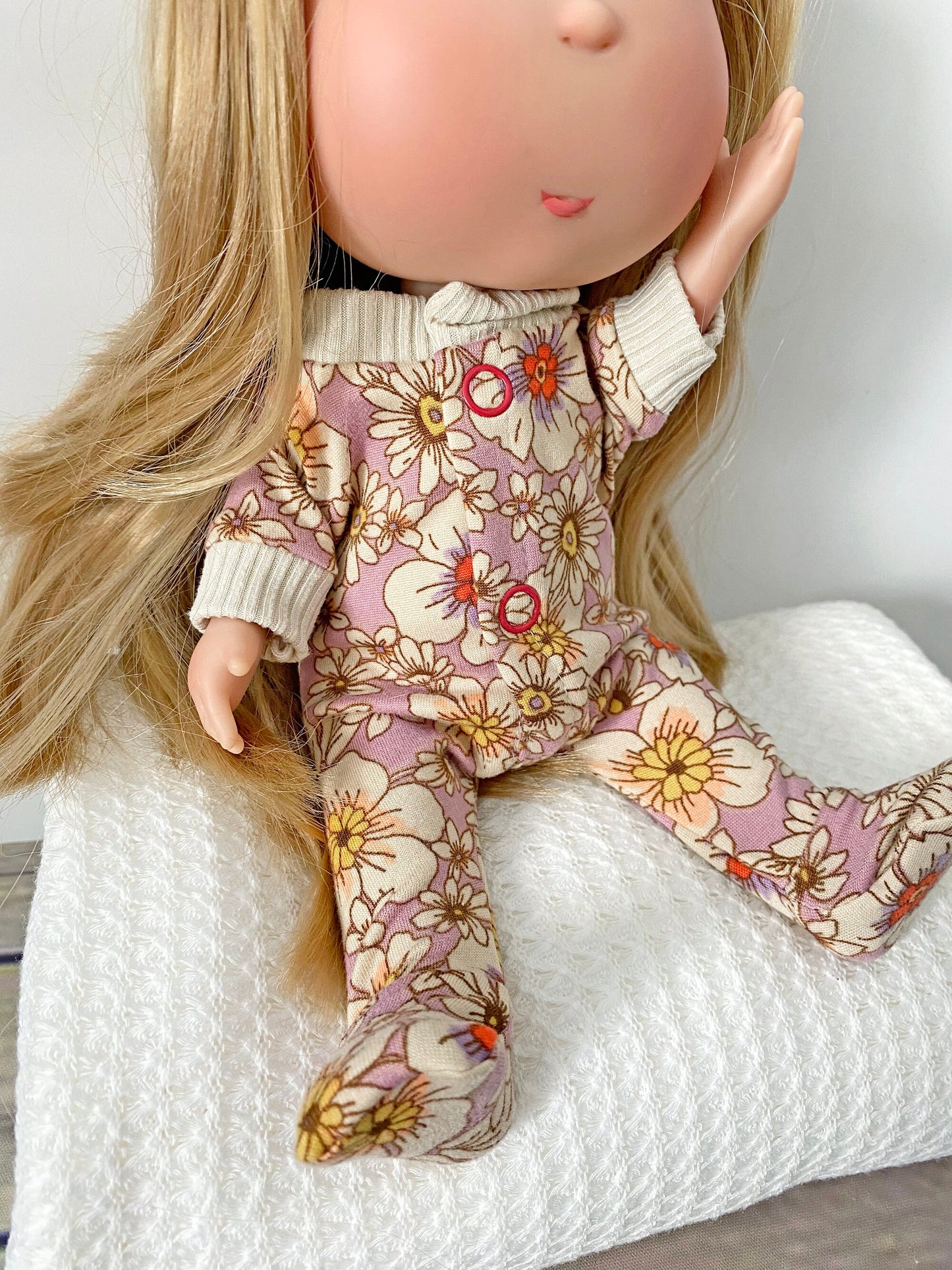 Mia Doll Footed Sleeper Pajamas  fits Nine's D'Onil 12"doll