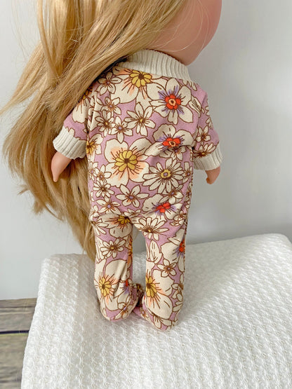 Mia Doll Footed Sleeper Pajamas  fits Nine's D'Onil 12"doll