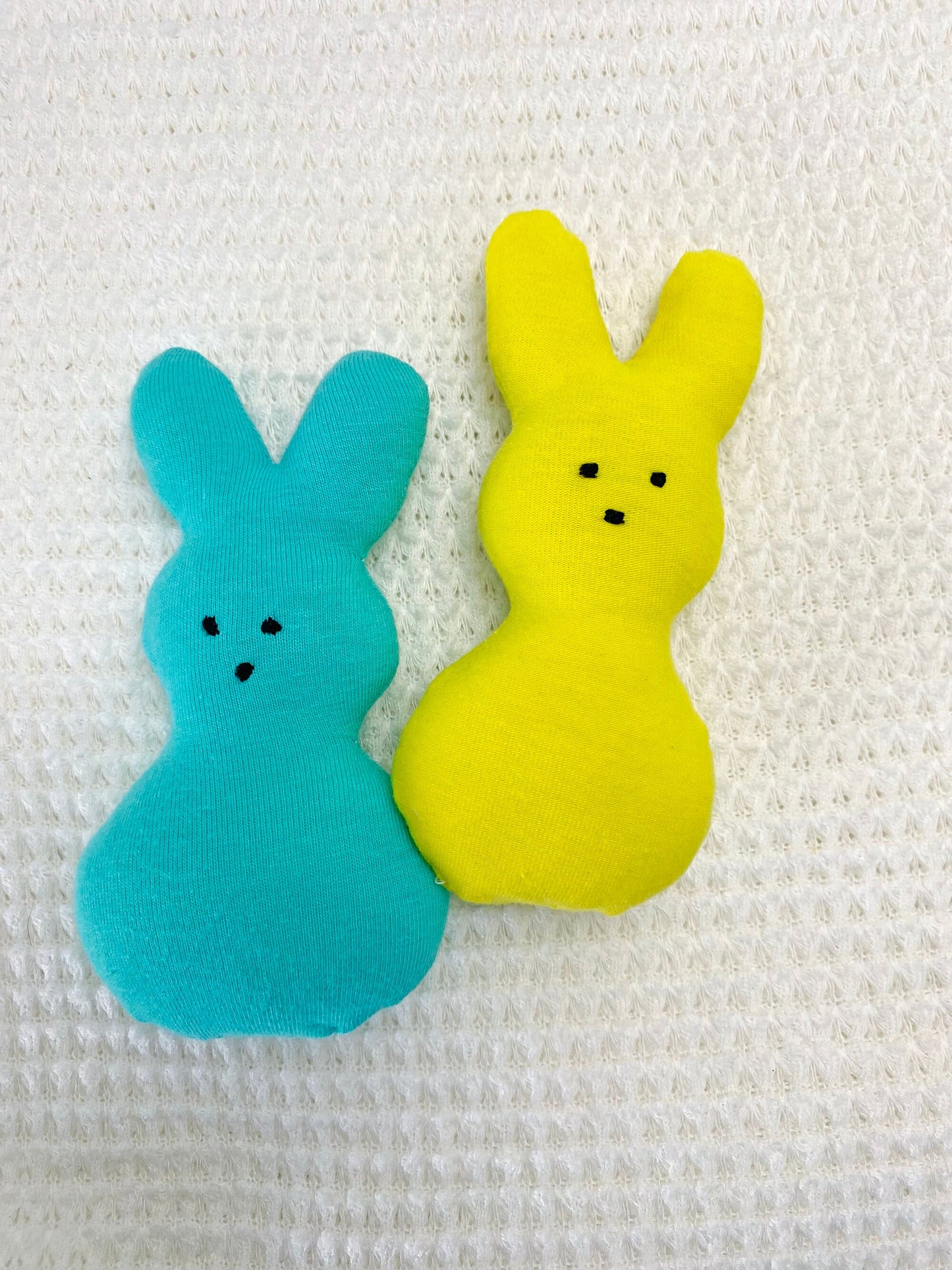 Peep Fabric Plush Bunny - Stuffed Easter Bunny Toy - Digital Sewing Pattern PDF Download - projector file included