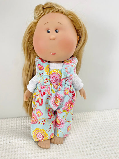 Mia Doll Ruffle Strap Romper to fit 12" Nines d' Onil Doll