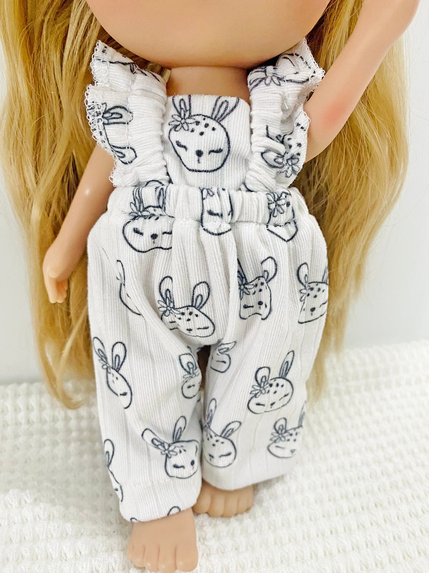 Mia Doll Ruffle Strap Romper to fit 12" Nines d' Onil Doll