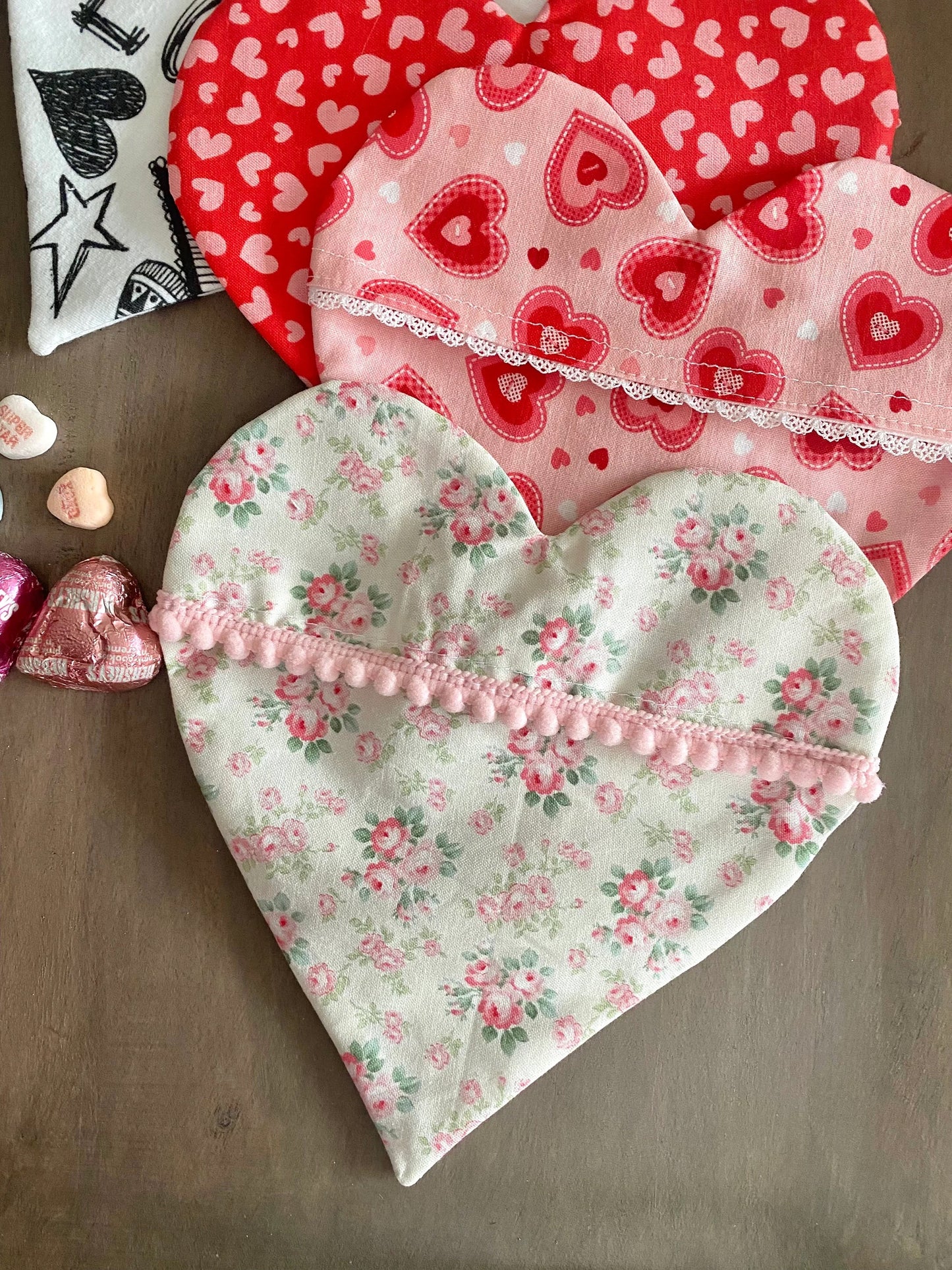 Fabric Heart Pouch - PDF Digital Sewing Pattern