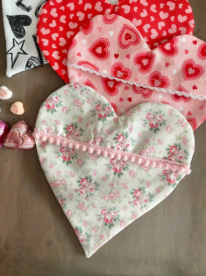 Fabric Heart Pouch - PDF Digital Sewing Pattern