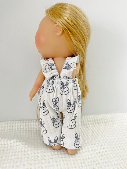 Mia Doll Ruffle Strap Romper to fit 12" Nines d' Onil Doll