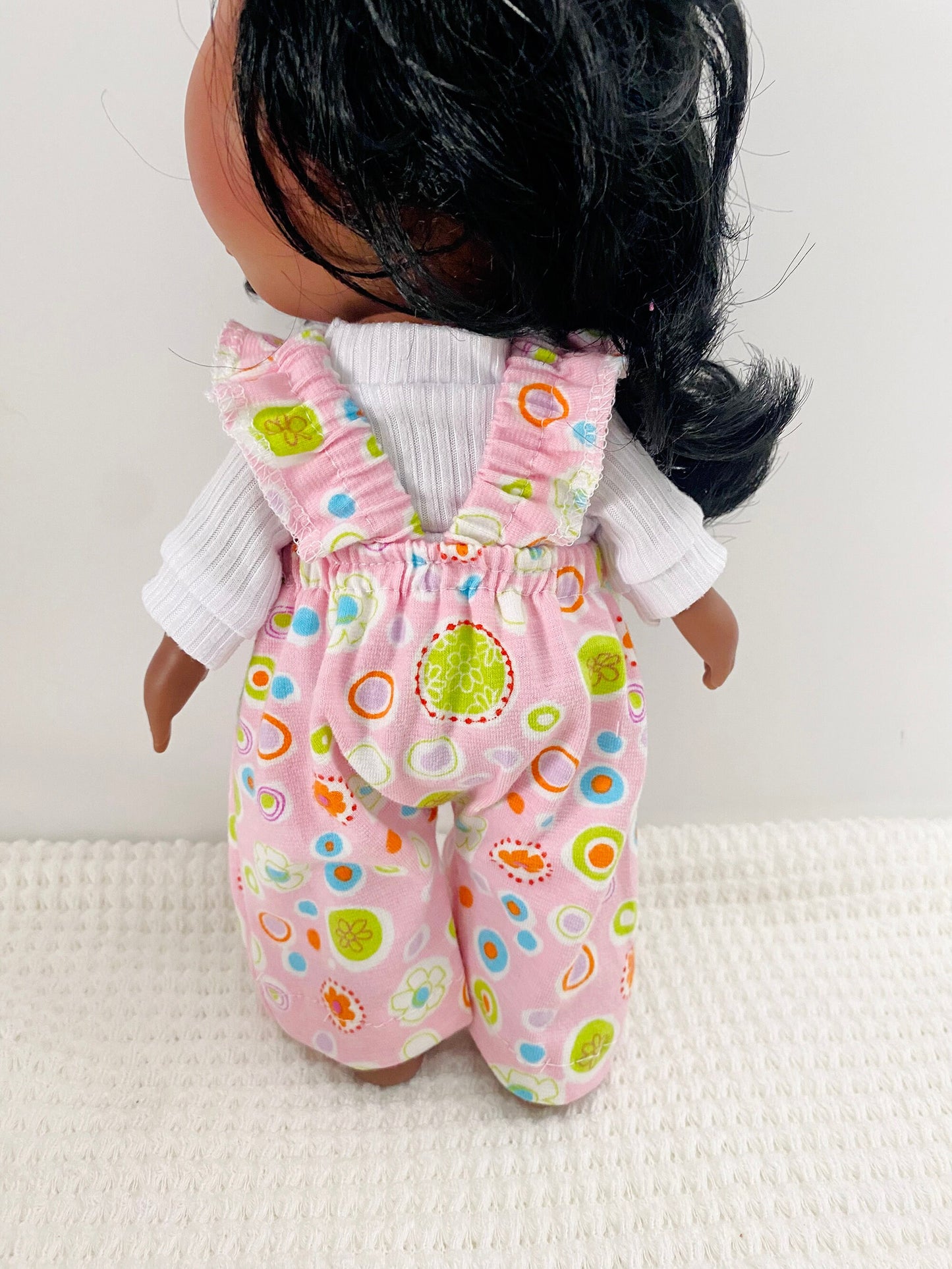 Mia Doll Ruffle Strap Romper to fit 12" Nines d' Onil Doll