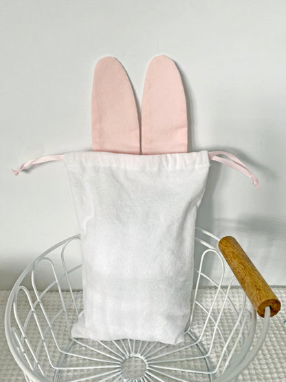Bunny Ear Drawstring Bag - Easter  Sewing Pattern PDF Download
