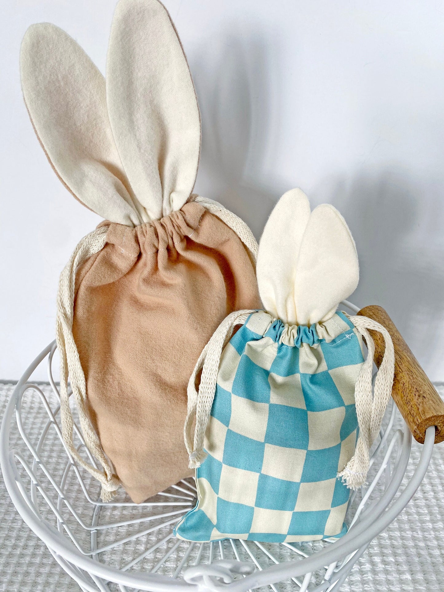 Bunny Ear Drawstring Bag - Easter  Sewing Pattern PDF Download