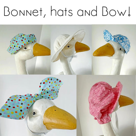 Porch Goose Baseball Cap, Sun hat, Sailor Hat, Bonnet, Bow. Digital Sewing Pattern