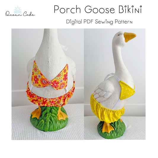 23 Inch Porch Goose Bikini Swim Suit Digtital PDF sewing patterns