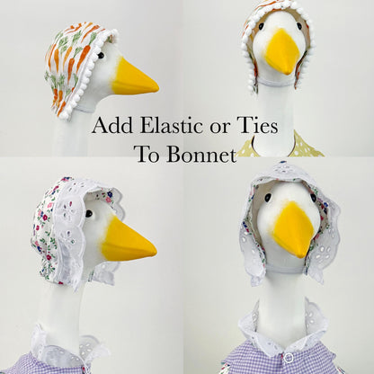 17 Inch Porch Goose (baby goose) Frocks & Collars. Digital Sewing Pattern BUNDLE