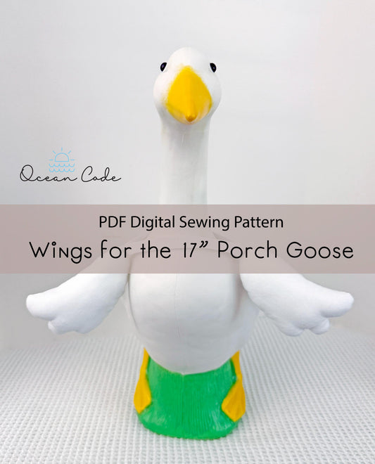 17 inch Goose Wings. Digital Sewing Pattern