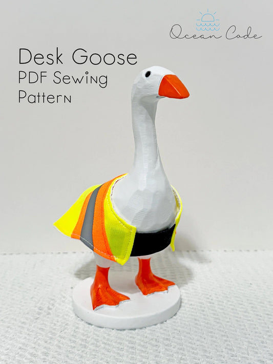 Desk Goose Safety Vest. Digital Sewing Pattern