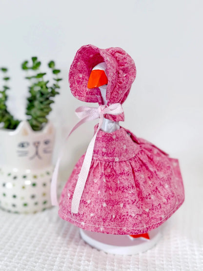 Desk Goose Dress, Bonnet. Digital Sewing Pattern